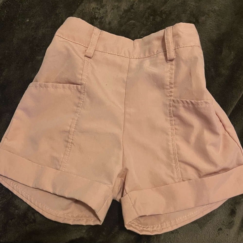 Toddler girl fancy pink shorts